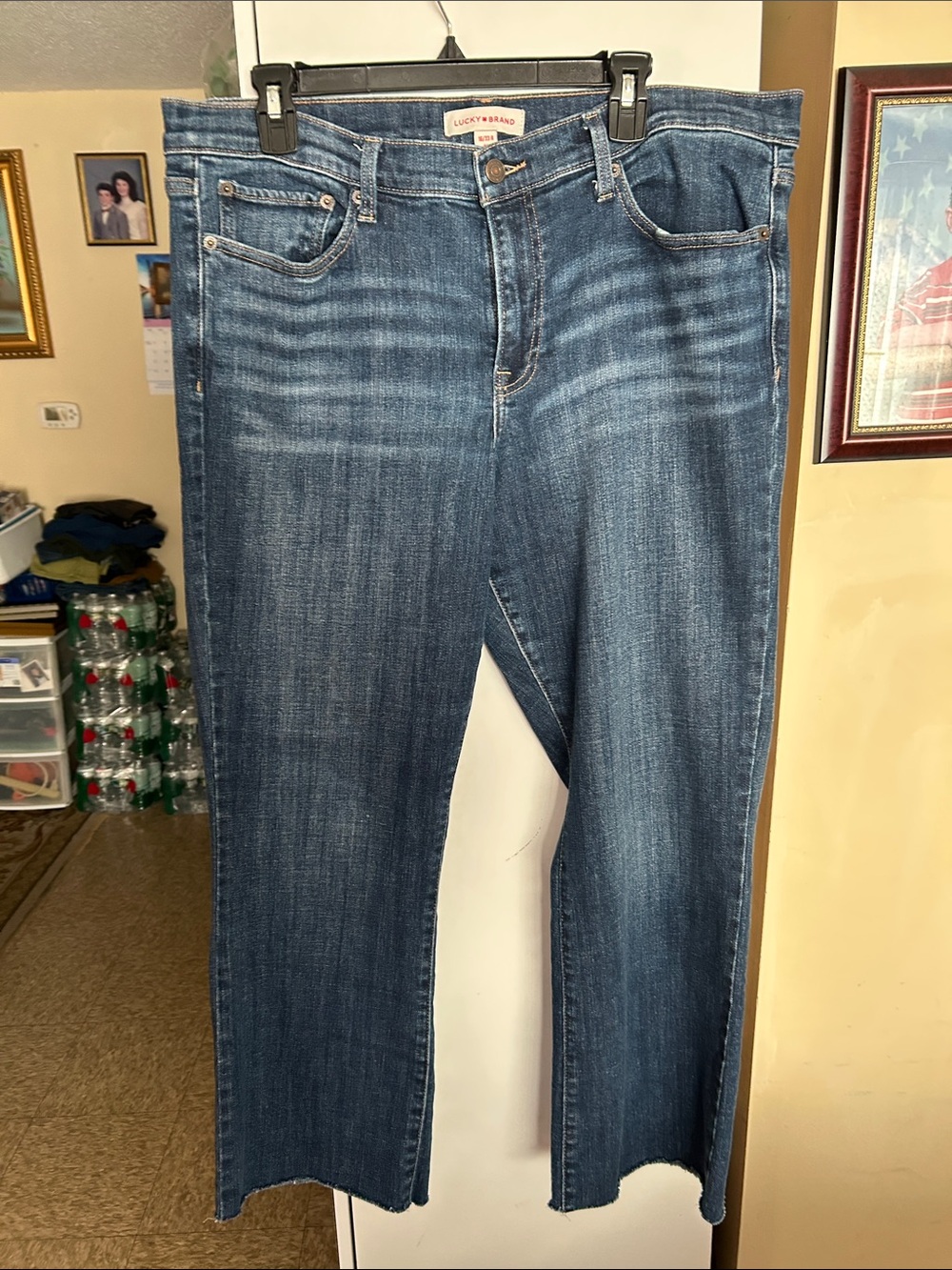 Lucky Brand Women's Boyfriend Jeans in Medium Blue Wash